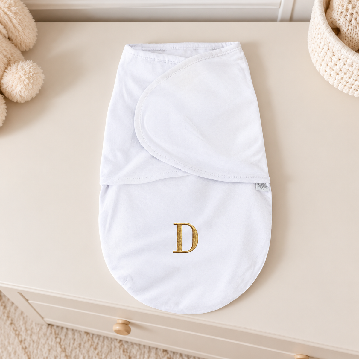 Swaddle Soft Personalizado — Inicial Bodoni