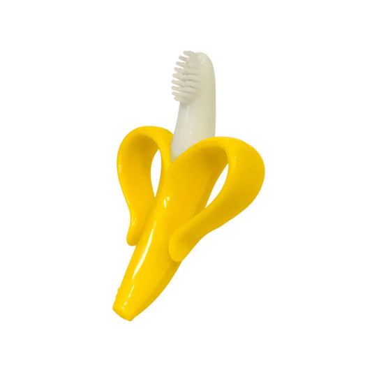 Massageador de Gengiva Banana Amarelo