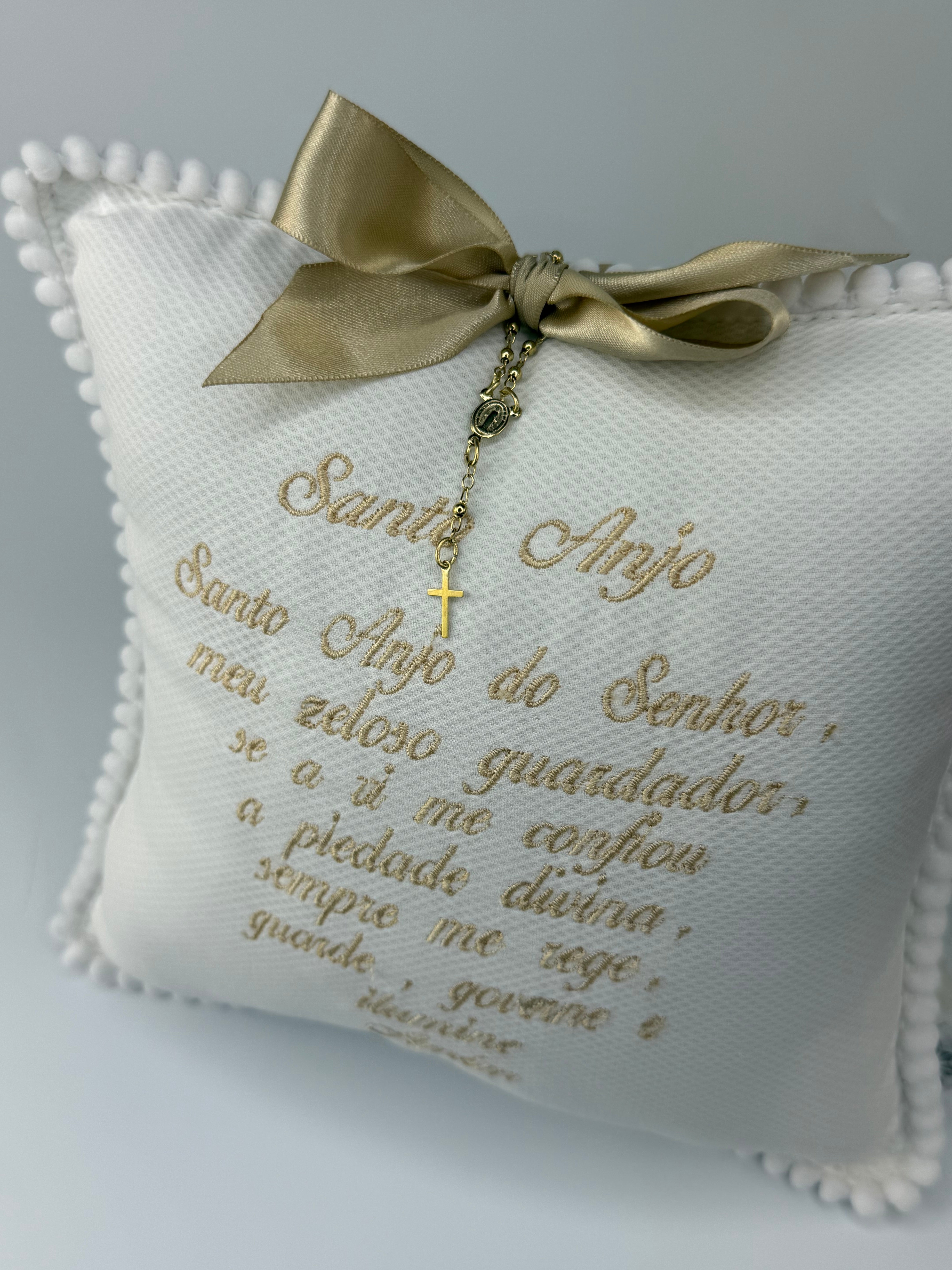 Almofada Santo Anjo - Dourada