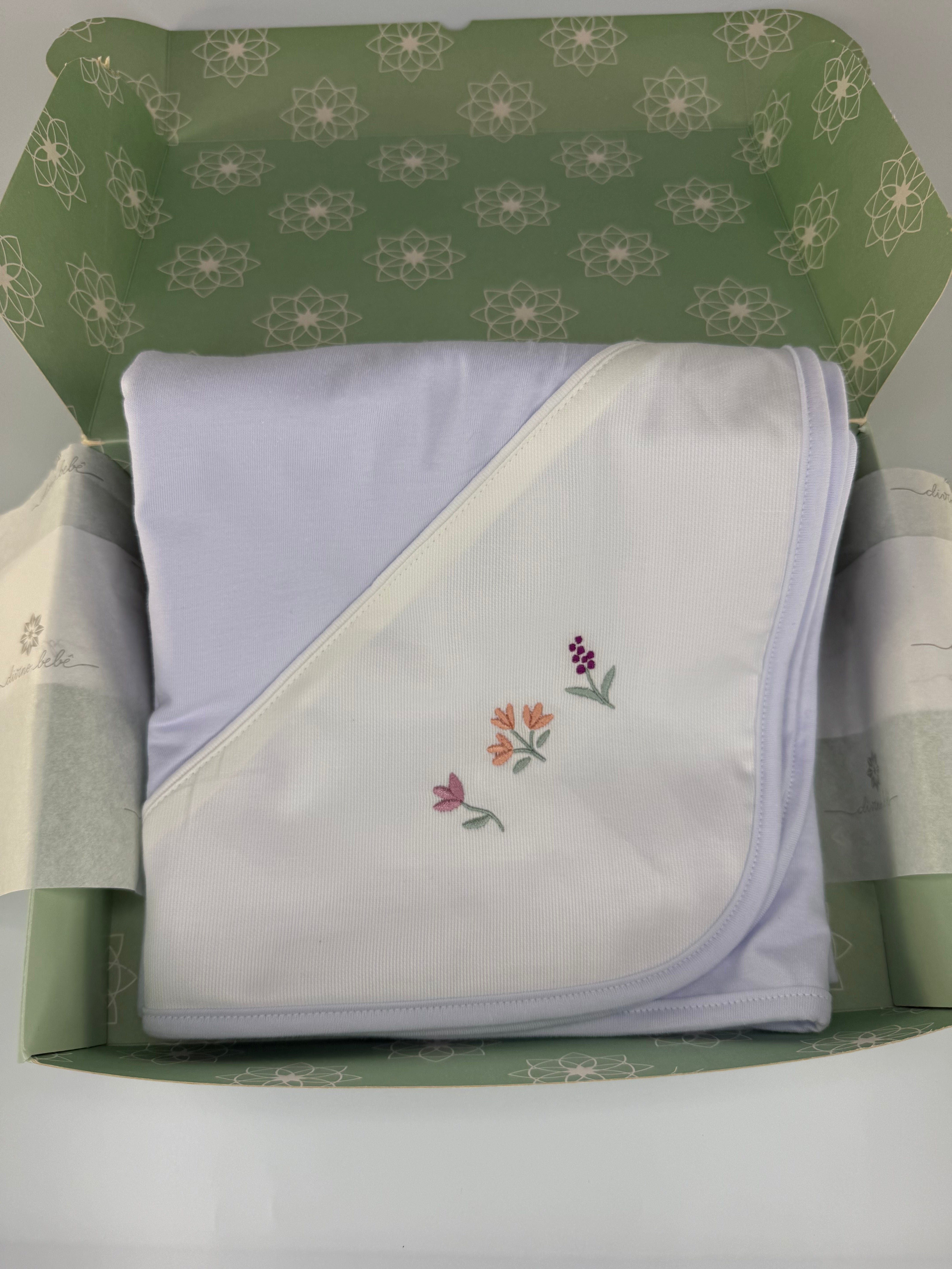 Manta Dupla Cueiro - Flor