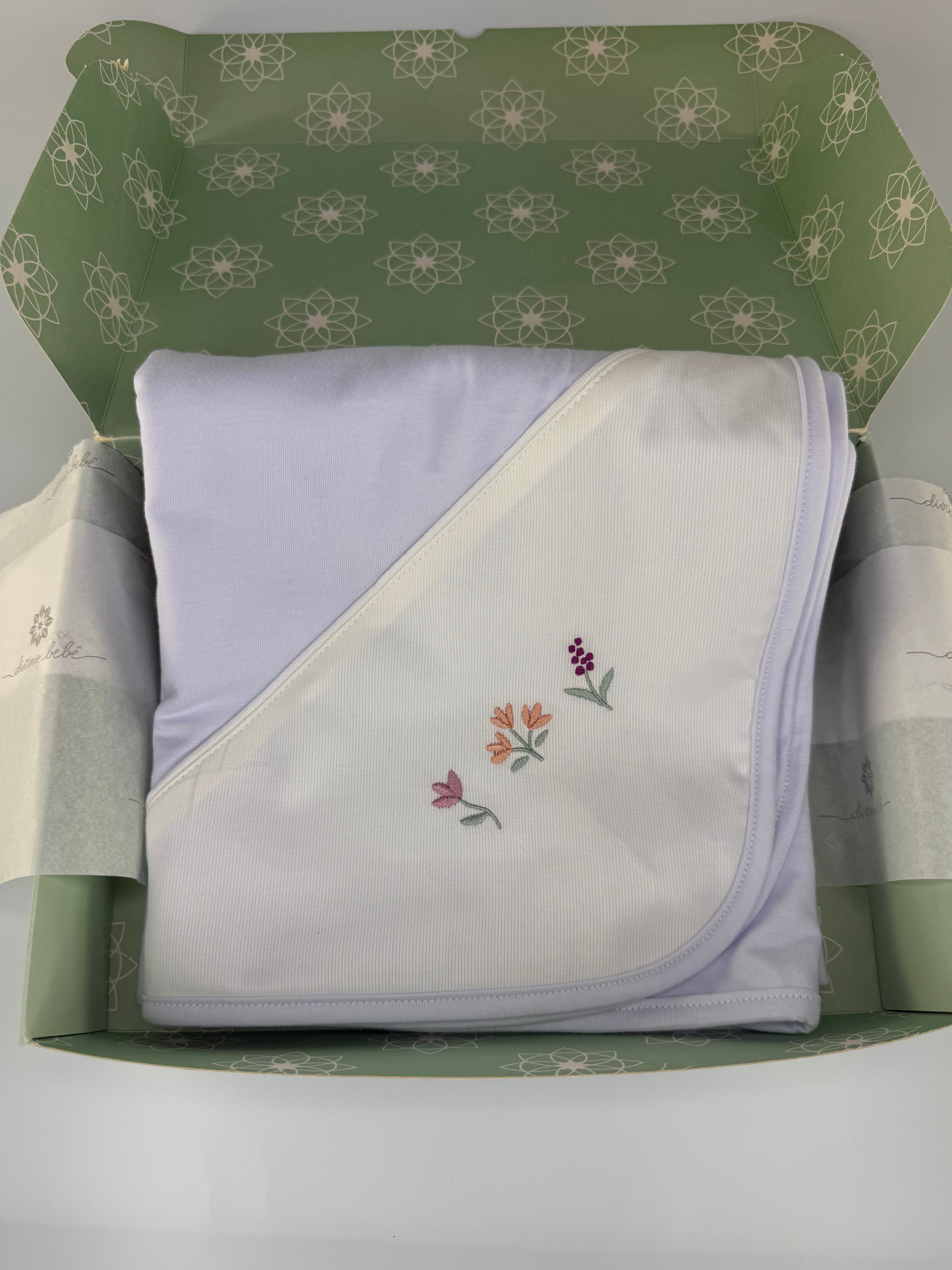 Manta Dupla Cueiro - Flor