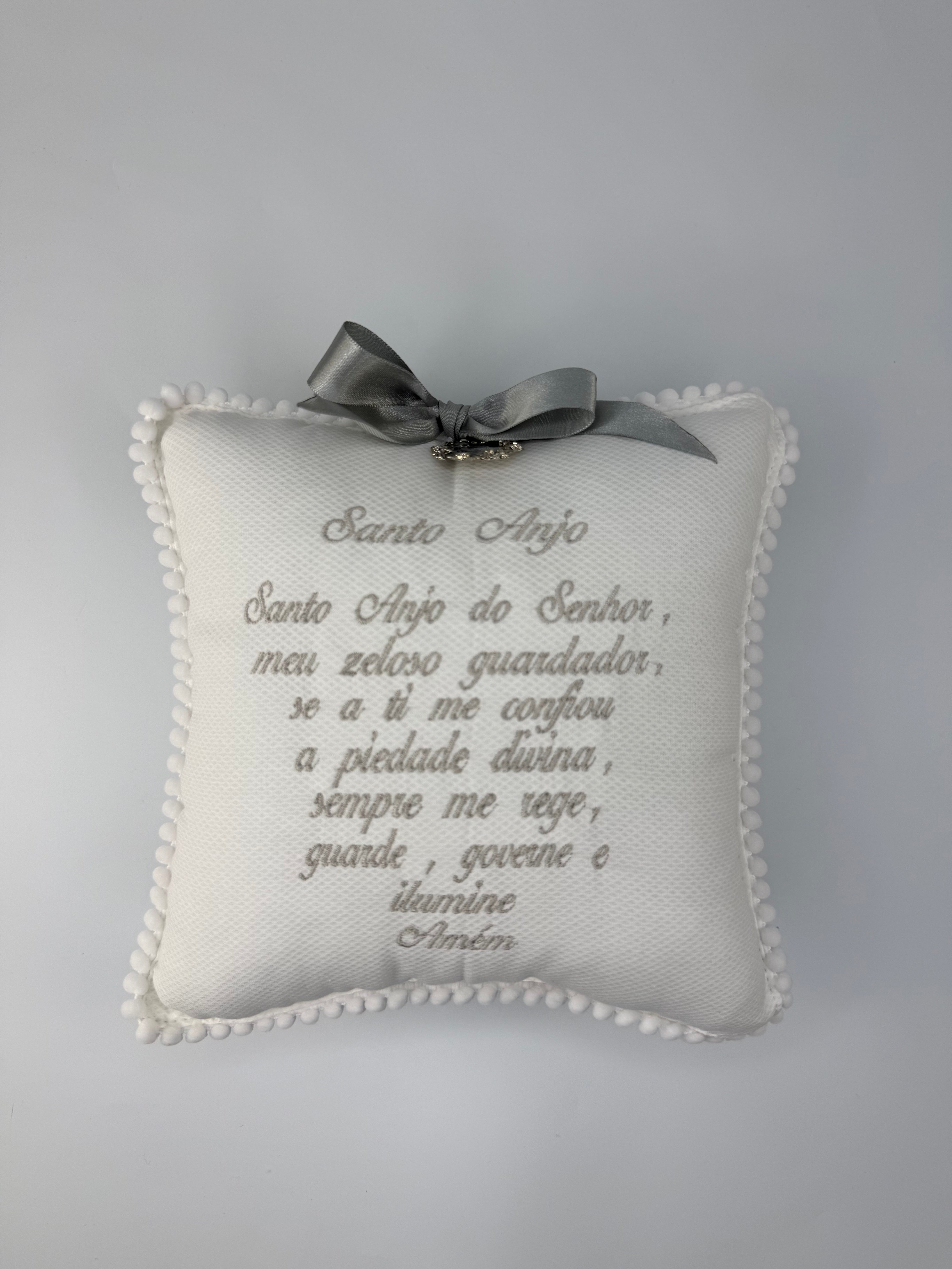 Almofada Santo Anjo - Cinza
