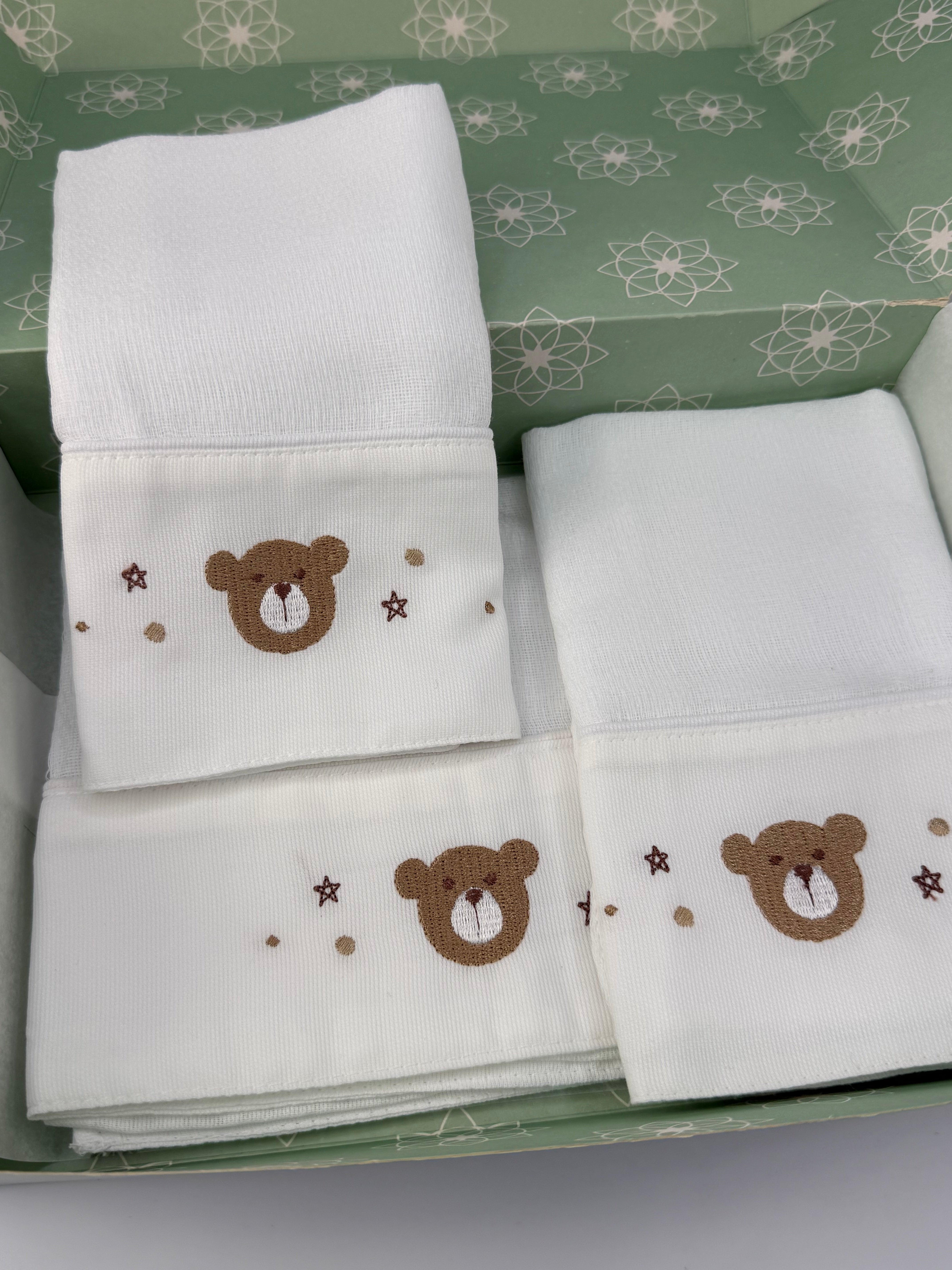 Kit Fralda Boca+Ombro - Urso Marrom