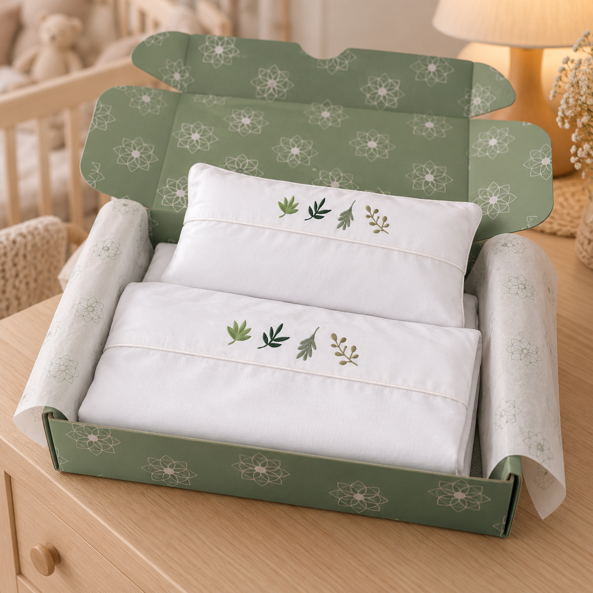 Conjunto de Carrinho — Folhas