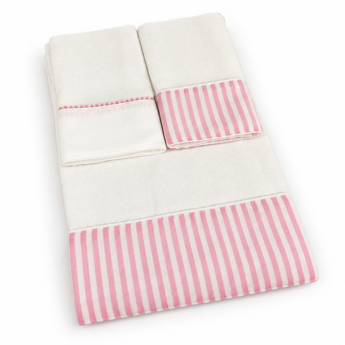 Kit Ombro + Boca - Rosa · Ombro Listrada, Bocas Lisa e Listrada
