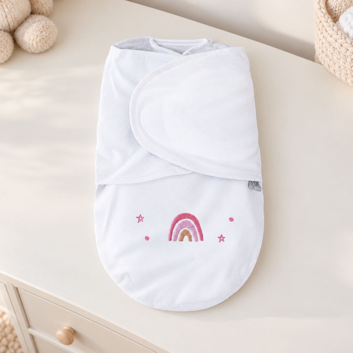 Swaddle Soft — Arco-Íris Rosa