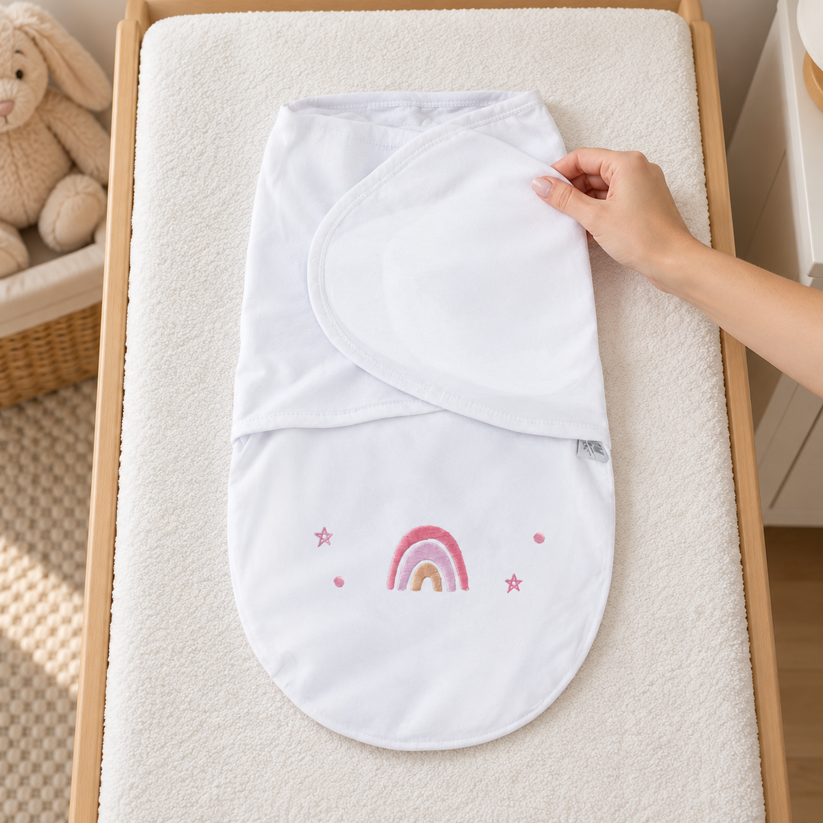 Swaddle Soft — Arco-Íris Rosa