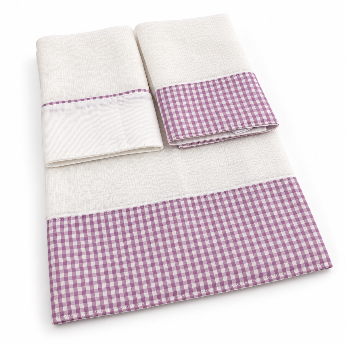 Kit Ombro + Boca - Roxo · Ombro Xadrez, Bocas Lisa e Xadrez