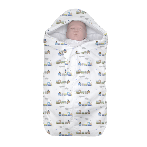 Saco de Dormir Soft - Meus Brinquedos Favoritos (Estampado) - Lá Vem o Trem