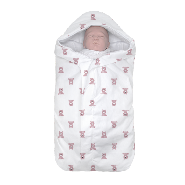 Saco de Dormir Soft - Meus Brinquedos Favoritos (Estampado) - Urso Rosa